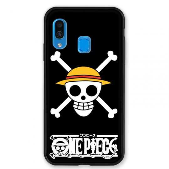 Coque pour Samsung Galaxy A40 Manga One Piece tete de mort