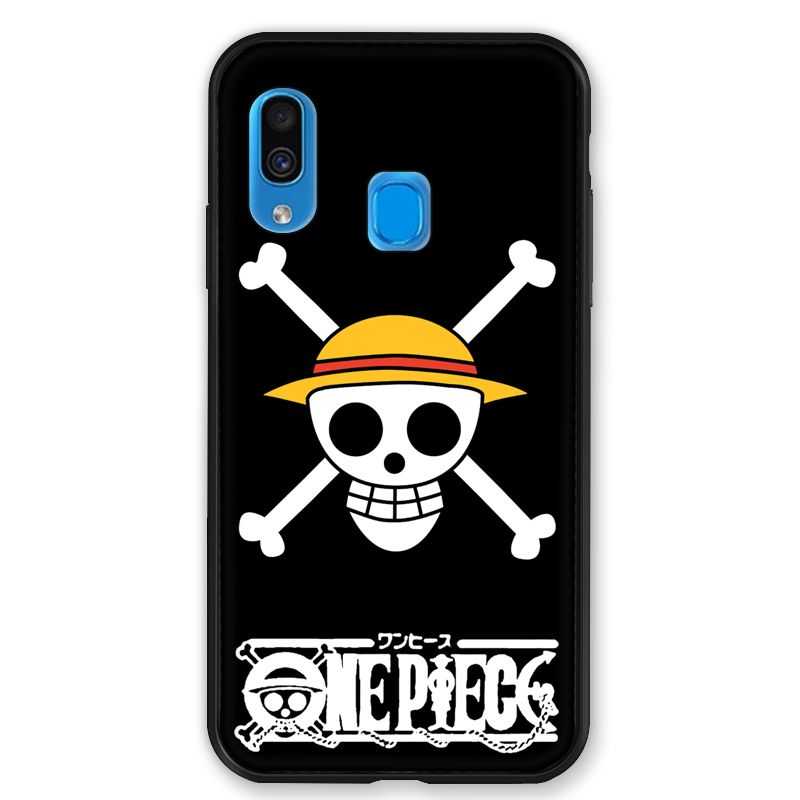 Coque pour Samsung Galaxy A40 Manga One Piece tete de mort