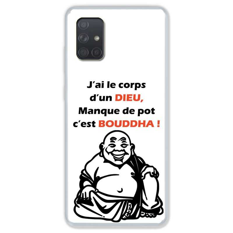 Coque pour Samsung Galaxy A51 Humour Bouddha