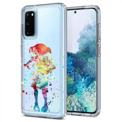 Coque transparente pour Samsung Galaxy S20 Plus Dobby colore