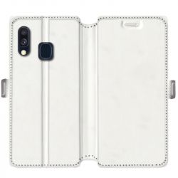 Housse cuir portefeuille Samsung Galaxy A40 personnalisée recto / verso