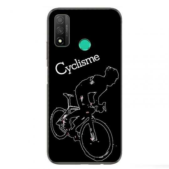 Coque pour Huawei P Smart (2020) Cyclisme Ombre blanche