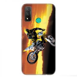 Coque pour Huawei P Smart (2020) Moto Cross Noir