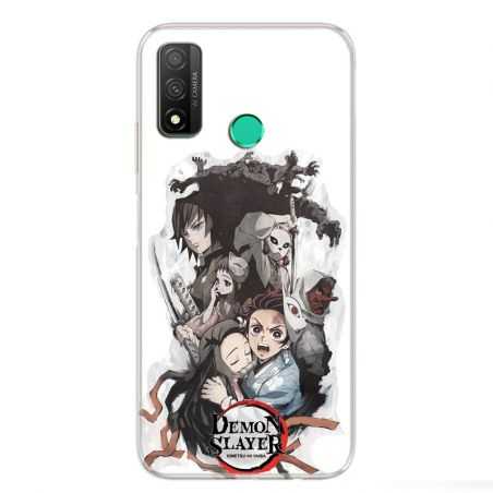 Coque pour Huawei P Smart (2020) Manga demon Slayer Blanc