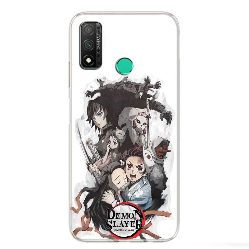 Coque pour Huawei P Smart (2020) Manga demon Slayer Blanc