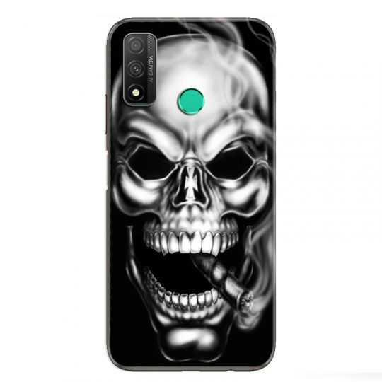 Coque pour Huawei P Smart (2020) tete de mort Fume