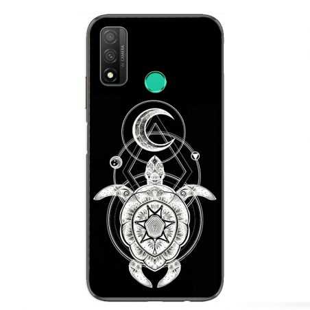 Coque pour Huawei P Smart (2020) Animaux Maori Tortue noir