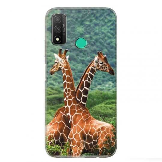Coque pour Huawei P Smart (2020) savane Girafe Duo