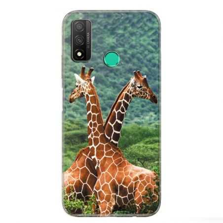 Coque pour Huawei P Smart (2020) savane Girafe Duo