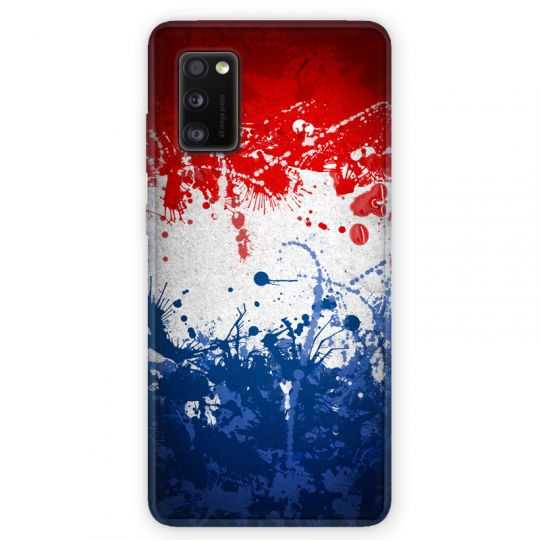 Coque pour Samsung Galaxy A41 France Eclaboussure