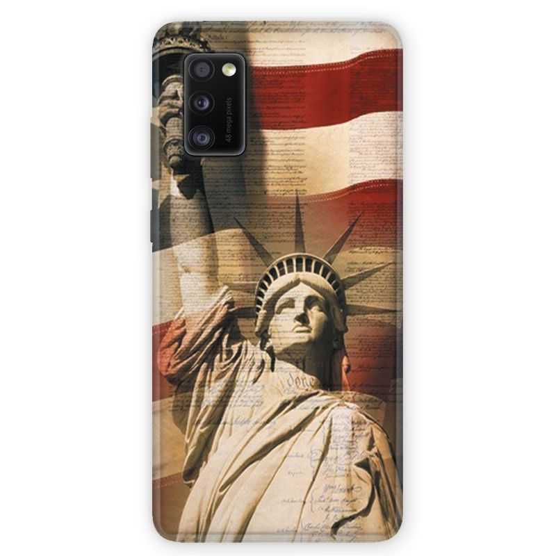 Coque pour Samsung Galaxy A41 Amerique USA Statue liberté