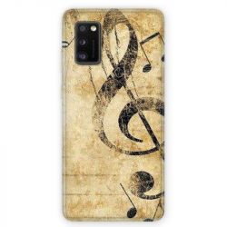 Coque pour Samsung Galaxy A41 Musique clé sol vintage