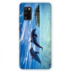 Coque pour Samsung Galaxy A41 Dauphin ile