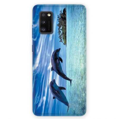 Coque pour Samsung Galaxy A41 Dauphin ile