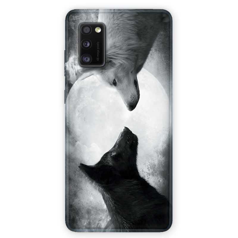 Coque pour Samsung Galaxy A41 Loup Duo