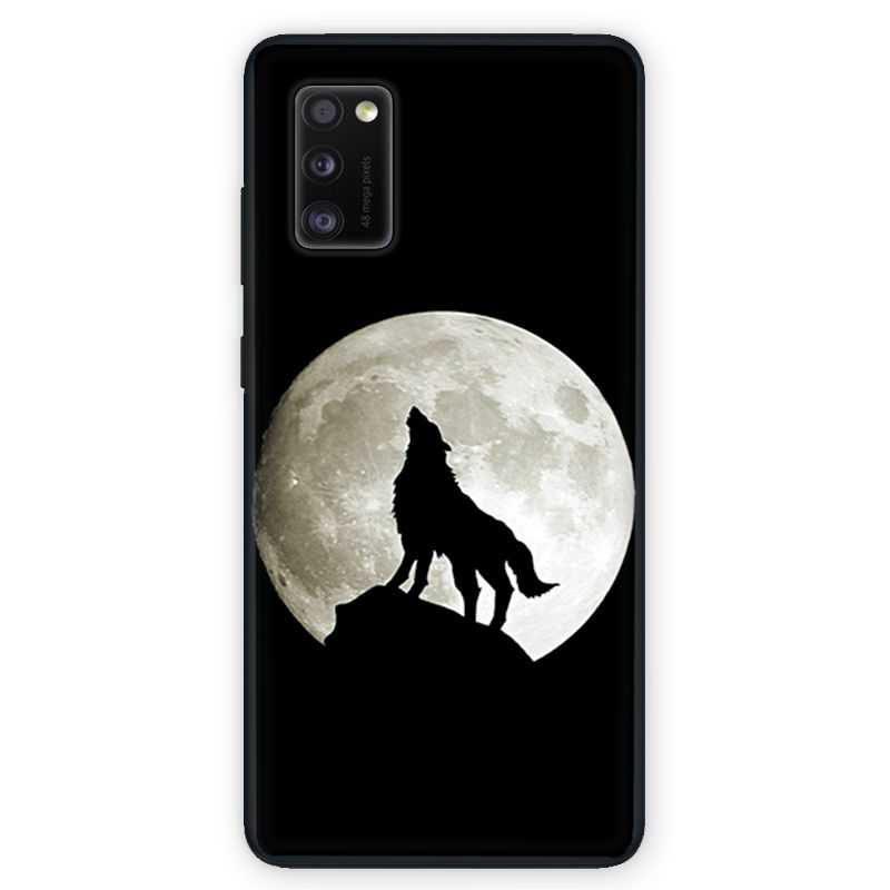 Coque pour Samsung Galaxy A41 Loup Noir