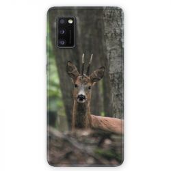 Coque pour Samsung Galaxy A41 chasse chevreuil Bois
