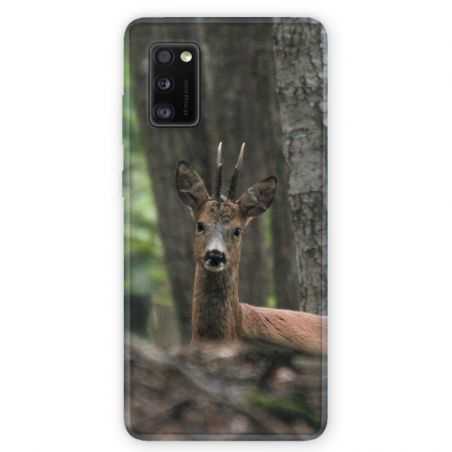 Coque pour Samsung Galaxy A41 chasse chevreuil Bois