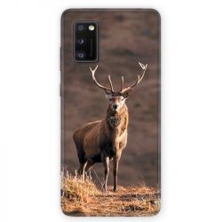 Coque pour Samsung Galaxy A41 chasse chevreuil Blanc