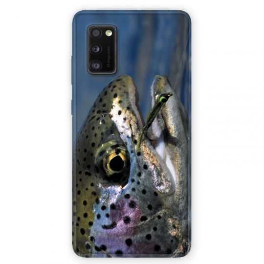 Coque pour Samsung Galaxy A41 peche truite