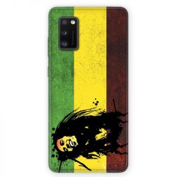 Coque pour Samsung Galaxy A41 Bob Marley Drapeau