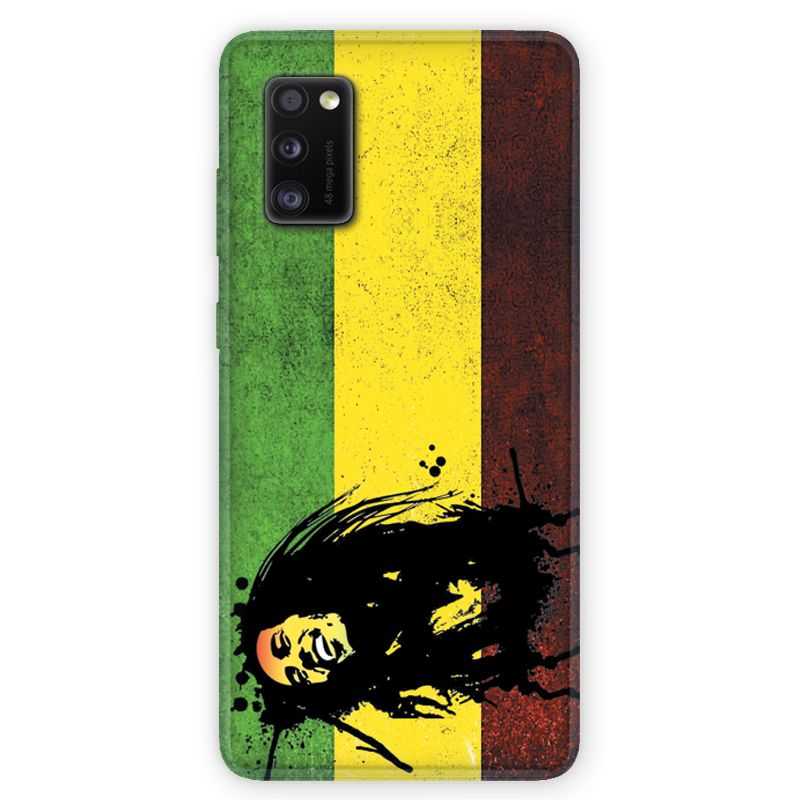 Coque pour Samsung Galaxy A41 Bob Marley Drapeau