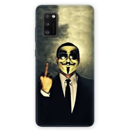 Coque pour Samsung Galaxy A41 Anonymous doigt
