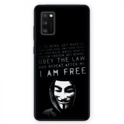 Coque pour Samsung Galaxy A41 Anonymous I am free
