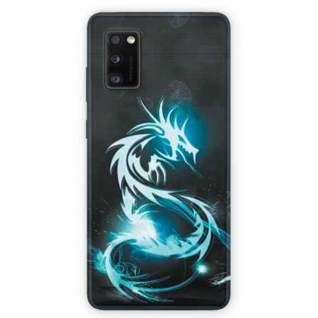 Coque pour Samsung Galaxy A41 Dragon Bleu