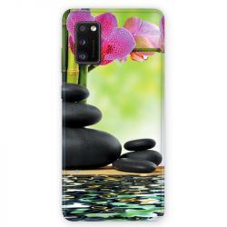 Coque pour Samsung Galaxy A41 orchidee eau
