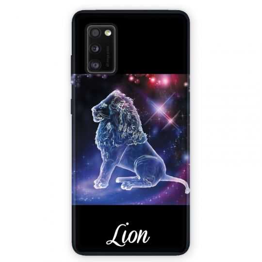 Coque pour Samsung Galaxy A41 signe zodiaque 2 Lion