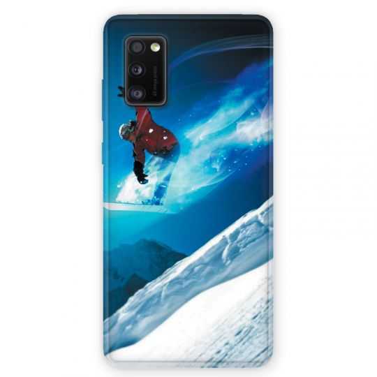 Coque pour Samsung Galaxy A41 Snowboard saut