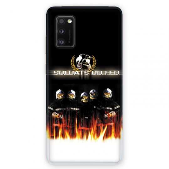 Coque pour Samsung Galaxy A41 pompier soldat