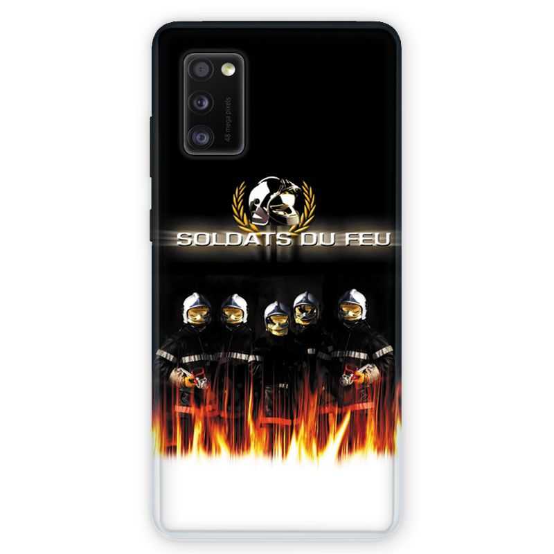 Coque pour Samsung Galaxy A41 pompier soldat