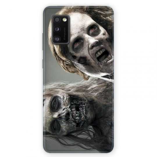 Coque pour Samsung Galaxy A41 Zombie blanc