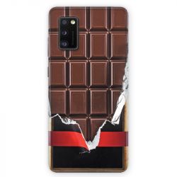 Coque pour Samsung Galaxy A41 Trompe oeil chocolat