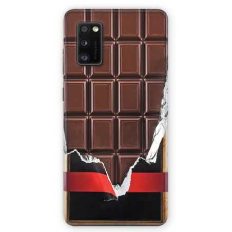 Coque pour Samsung Galaxy A41 Trompe oeil chocolat
