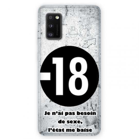 Coque pour Samsung Galaxy A41 Humour 18 ans