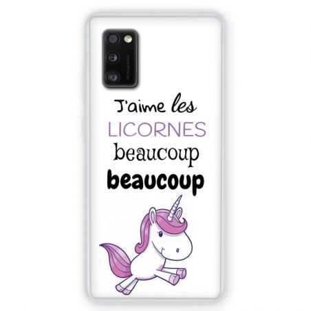 Coque pour Samsung Galaxy A41 Decale licornes