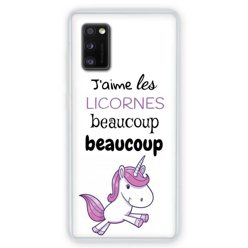 Coque pour Samsung Galaxy A41 Decale licornes