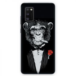 Coque pour Samsung Galaxy A41 Decale Singe Mafia