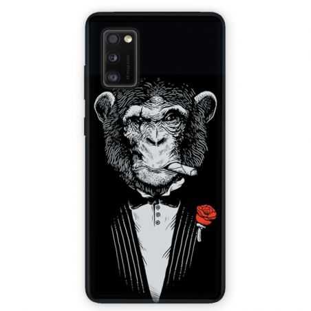 Coque pour Samsung Galaxy A41 Decale Singe Mafia