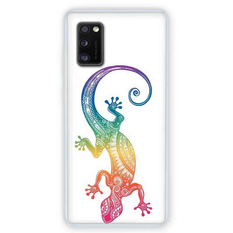 Coque pour Samsung Galaxy A41 Animaux Maori Salamandre color