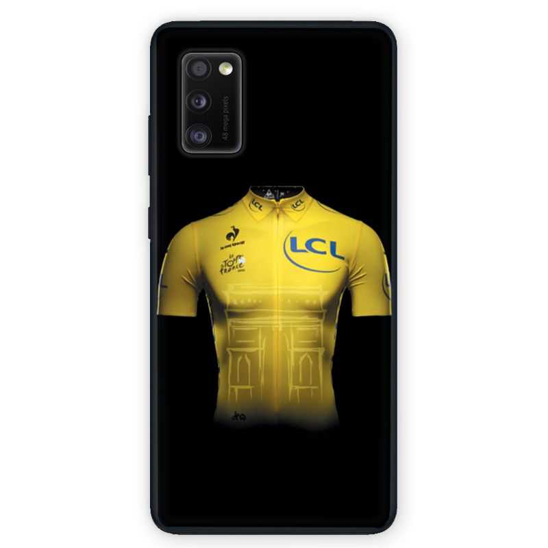 Coque pour Samsung Galaxy A41 Cyclisme Maillot jaune