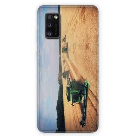 Coque pour Samsung Galaxy A41 Agriculture Moissonneuse