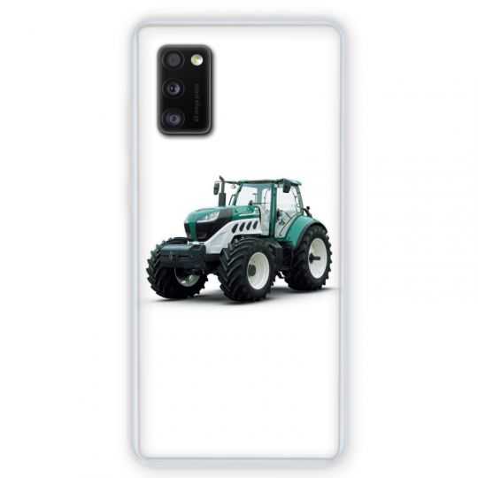 Coque pour Samsung Galaxy A41 Agriculture Tracteur Blanc