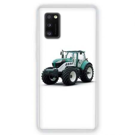 Coque pour Samsung Galaxy A41 Agriculture Tracteur Blanc