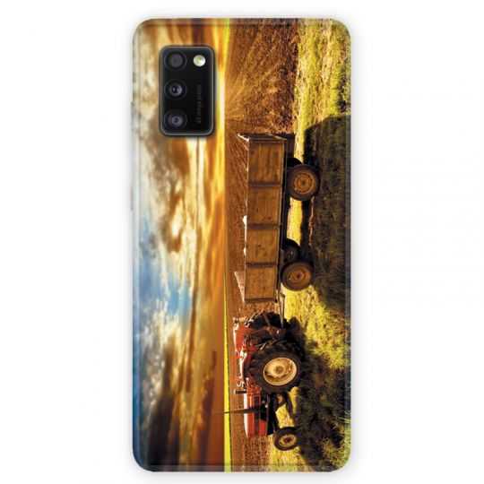 Coque pour Samsung Galaxy A41 Agriculture Tracteur color