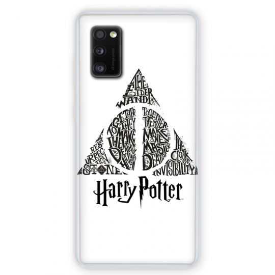 Coque pour Samsung Galaxy A41 WB License harry potter pattern triangle Blanc