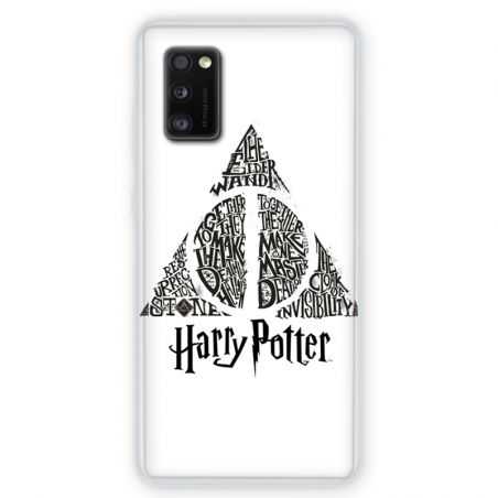 Coque pour Samsung Galaxy A41 WB License harry potter pattern triangle Blanc